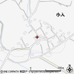 栃木県さくら市小入283周辺の地図