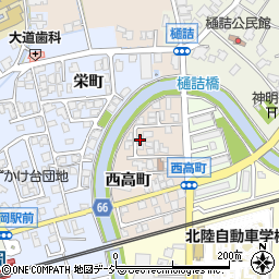 富山県高岡市中保553周辺の地図