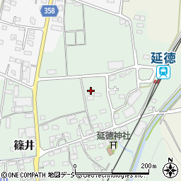 長野県中野市篠井周辺の地図