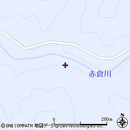 赤倉川周辺の地図