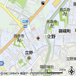 富山県高岡市立野橋番町周辺の地図