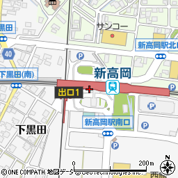 新高岡駅周辺の地図