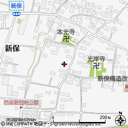 長野県中野市新保528周辺の地図