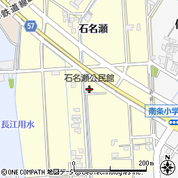 石名瀬公民館周辺の地図