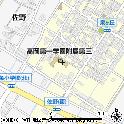 高岡第一学園　附属第三幼稚園周辺の地図