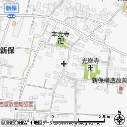 長野県中野市新保527周辺の地図