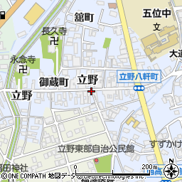富山県高岡市立野鍛冶屋町周辺の地図