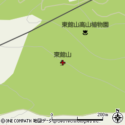 志賀高原東館山スキー場周辺の地図