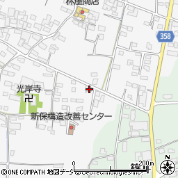長野県中野市新保224周辺の地図