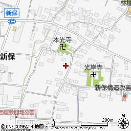 長野県中野市新保523周辺の地図