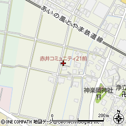 赤井コミュニティ21前周辺の地図