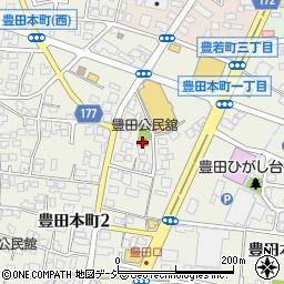豊田本町公民館周辺の地図