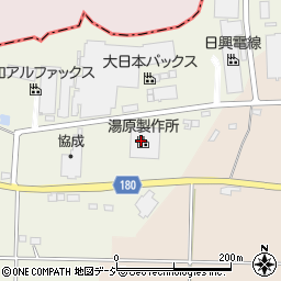 株式会社湯原製作所　蒲須坂工場周辺の地図