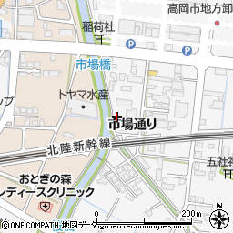 富山県高岡市市場通り871-1周辺の地図
