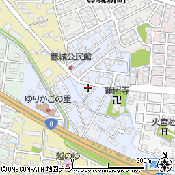 富山県富山市豊城町周辺の地図