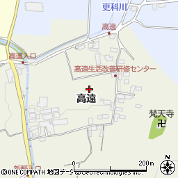 長野県中野市新野高遠周辺の地図
