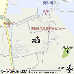 長野県中野市新野（高遠）周辺の地図