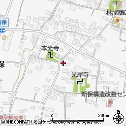 長野県中野市新保361周辺の地図