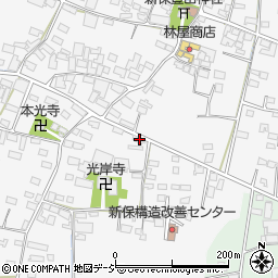 長野県中野市新保354周辺の地図