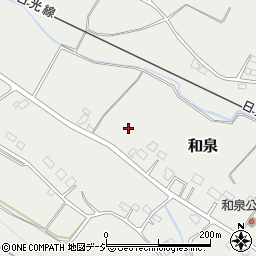 栃木県日光市和泉周辺の地図