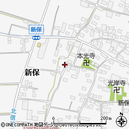 長野県中野市新保954周辺の地図