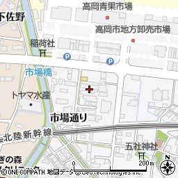 富山県高岡市市場通り801周辺の地図