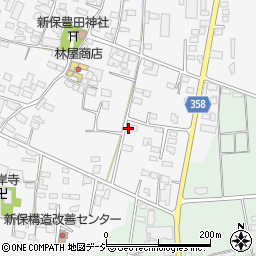 長野県中野市新保199周辺の地図