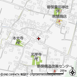 長野県中野市新保378周辺の地図