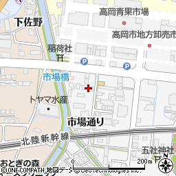 富山県高岡市市場通り861周辺の地図