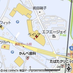 ちよだ鮨　ベイシア高萩店周辺の地図