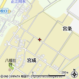 富山県富山市宮成周辺の地図