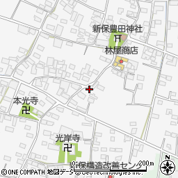 長野県中野市新保381周辺の地図