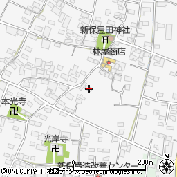 長野県中野市新保383周辺の地図