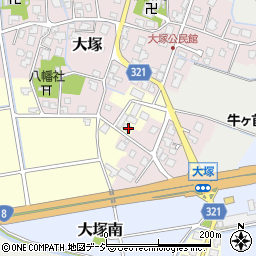 富山県富山市大塚西368-2周辺の地図