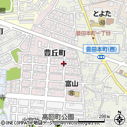富山県富山市豊丘町周辺の地図