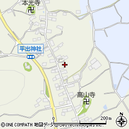 長野県上水内郡飯綱町平出周辺の地図