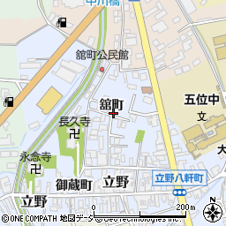 富山県高岡市立野舘町周辺の地図