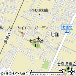 石川県かほく市七窪周辺の地図