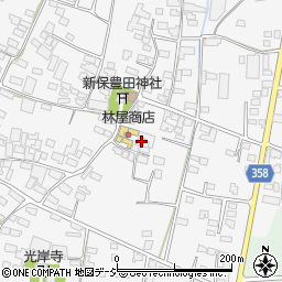 長野県中野市新保407周辺の地図