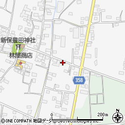 長野県中野市新保189周辺の地図
