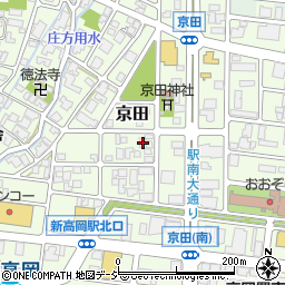 富山県高岡市京田516周辺の地図