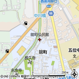 舘町公民館周辺の地図