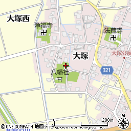 富山県富山市大塚周辺の地図
