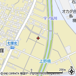 石川県かほく市七窪ヨ周辺の地図