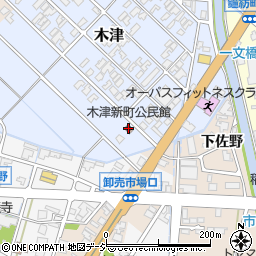 木津新町公民館周辺の地図