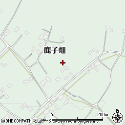 栃木県さくら市鹿子畑1108-2周辺の地図