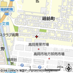 富山県高岡市鐘紡町9-54周辺の地図