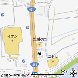 ユニクロ今市店駐車場周辺の地図