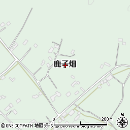 栃木県さくら市鹿子畑周辺の地図