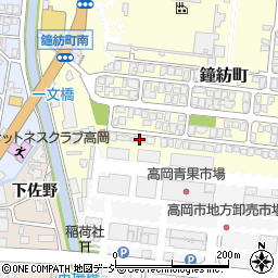 富山県高岡市鐘紡町9-59周辺の地図
